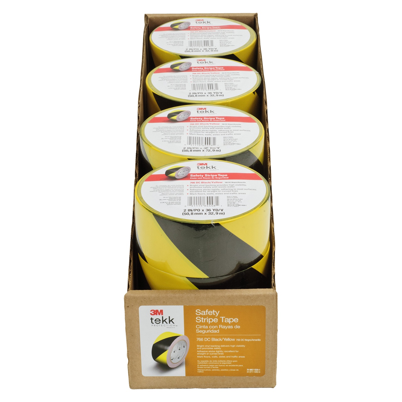 3M 7100170131 | 36 yd x 2.000" Width x 5.0 mil Thickness Barricade & Warning Tape