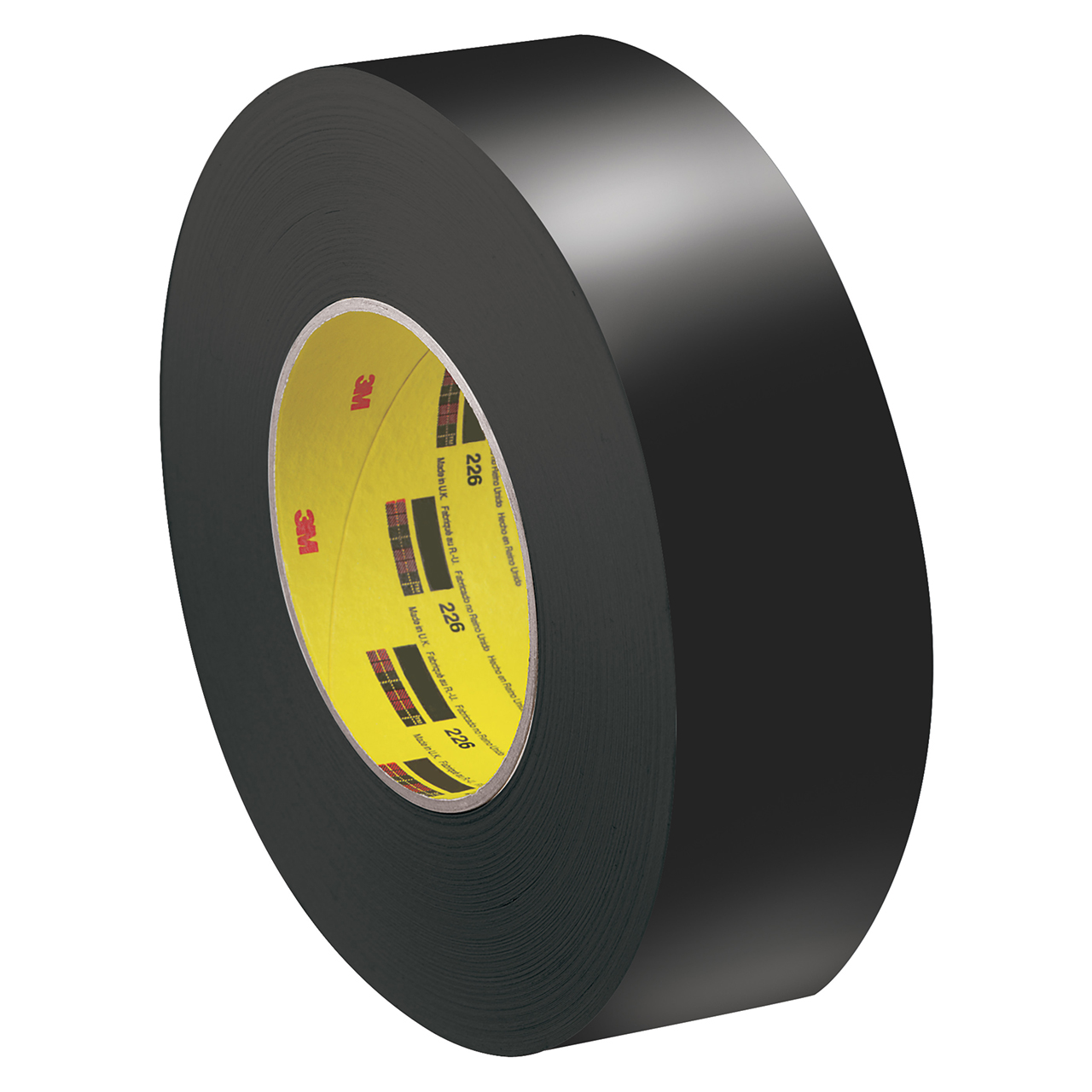 3M 7010334133 | Scotch 3.000" Size x 60.000yd Overall Length x 10.600mil Thickness x 12.000" Width Polyethylene/Saturated Crepe Paper 226 Masking Tape - Black