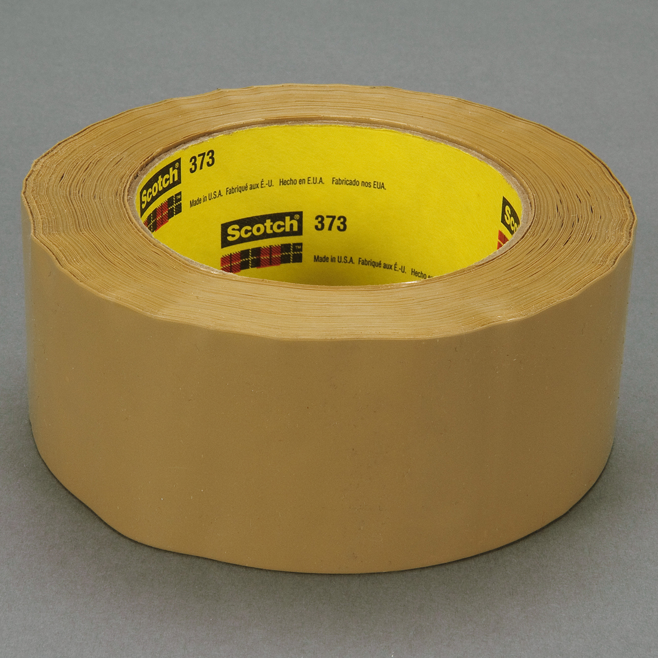3M 7000001196 | Scotch 3.000" Size x 54.680yd OAL x 2.830" Width Polypropylene Film 373 Box Sealing Tape - Tan