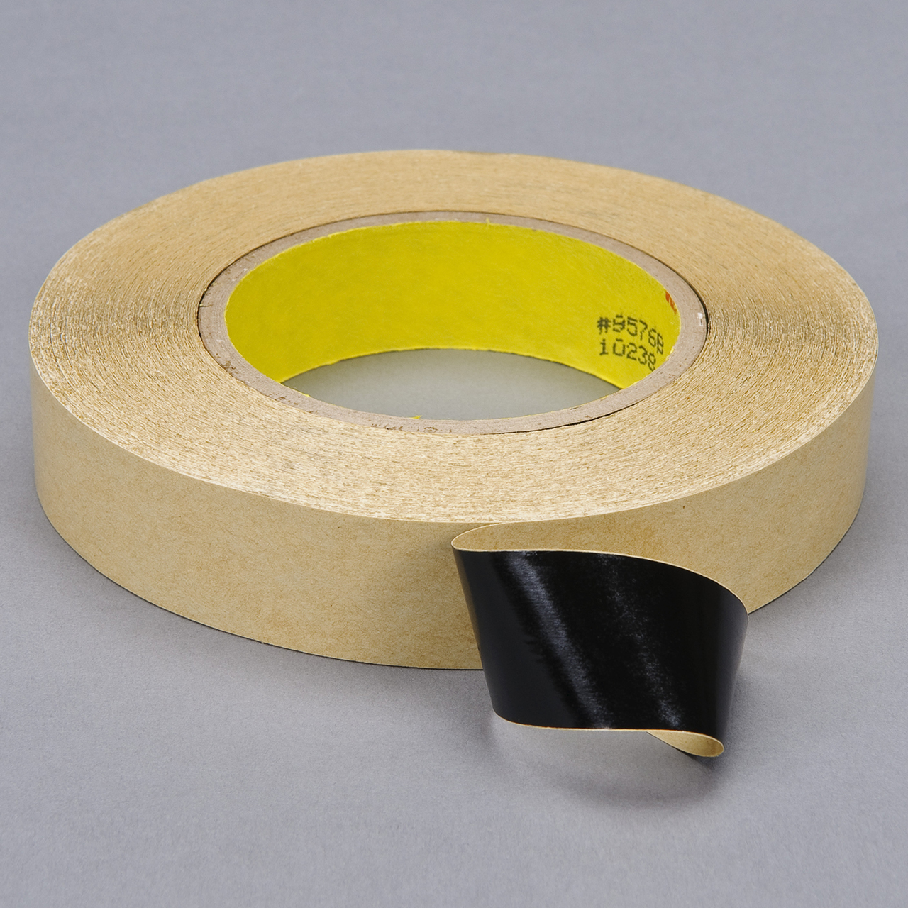3M 7100117047 | 54.680yd OAL x 1.490" Width x 1.000mil Baking Thickness 9576B Double Sided Tape - Black
