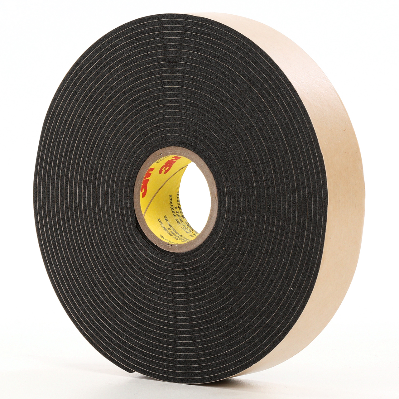 3M 7100035722 | 36.000yd Overall Length x 54.000" Width x 0.10mm Thickness Polyethylene Foam 4496B General Purpose Foam Tape - Black