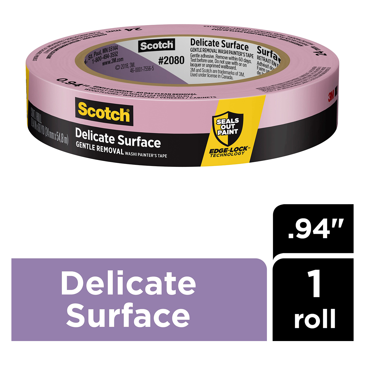 3M 7100185006 | Scotch 60 yd x 1.000" Width Masking Tape