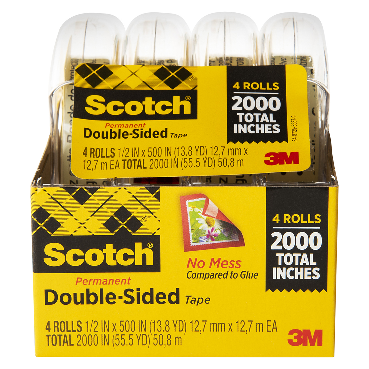 3M 7010415114  Scotch 400.000 OAL x 0.500 Width Double Sided