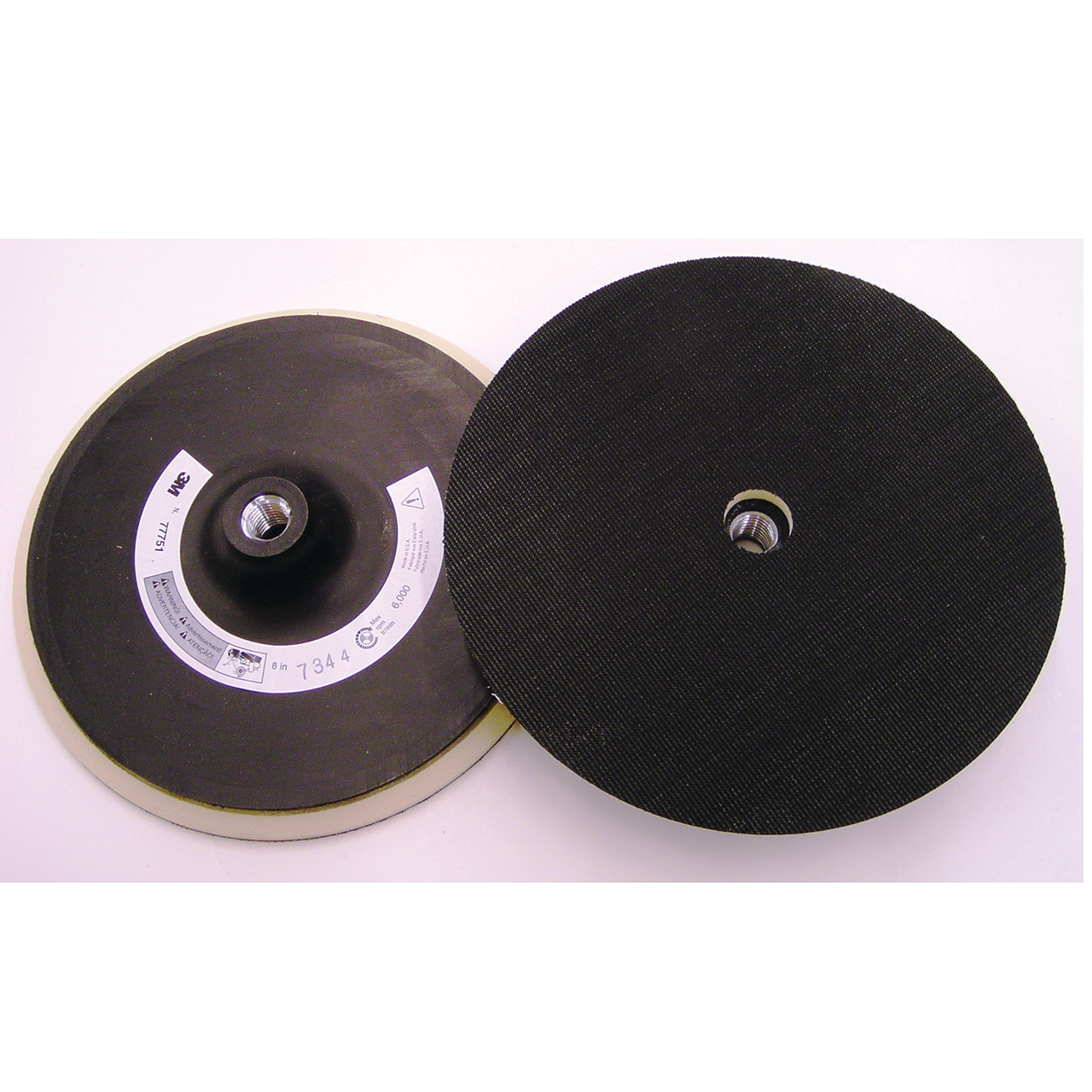 3M 7010326826 | 77751B Hookit 8" Diameter x 5/8-11" Thread x 5/16" Thickness x 6000 RPM Disc Pad