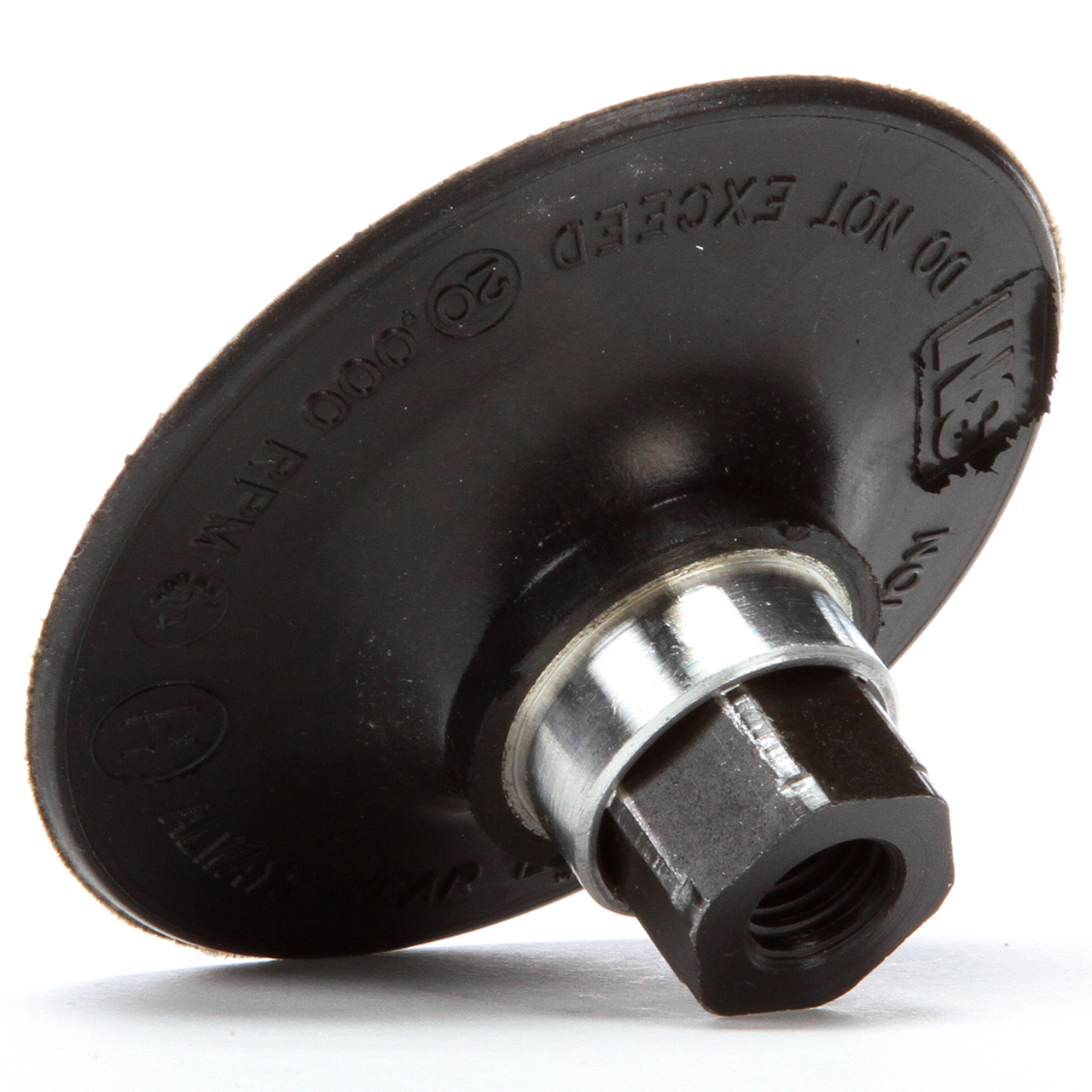 3M 7000045287 | 88748 Roloc 3" Diameter x 3/8"-24 Thread 12.63 in OAL x 9-1/4" Width TR Disc Pad