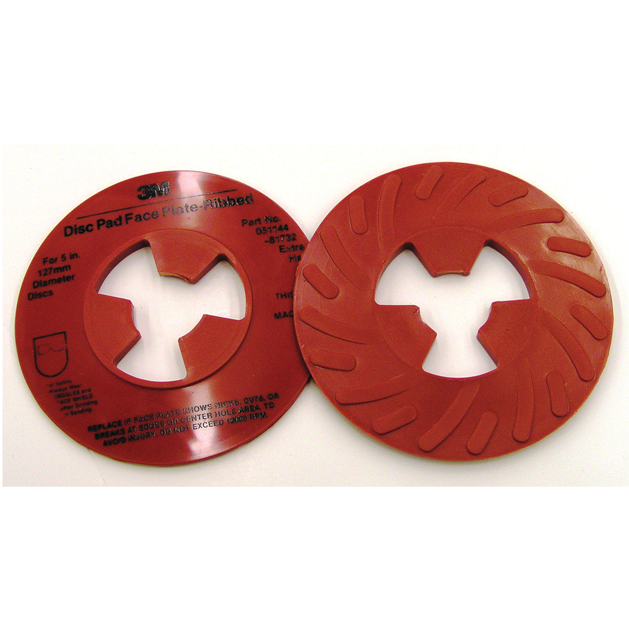 3M 7010362529 | 81732L 5" Diameter Disc Pad Face Plate Ribbed