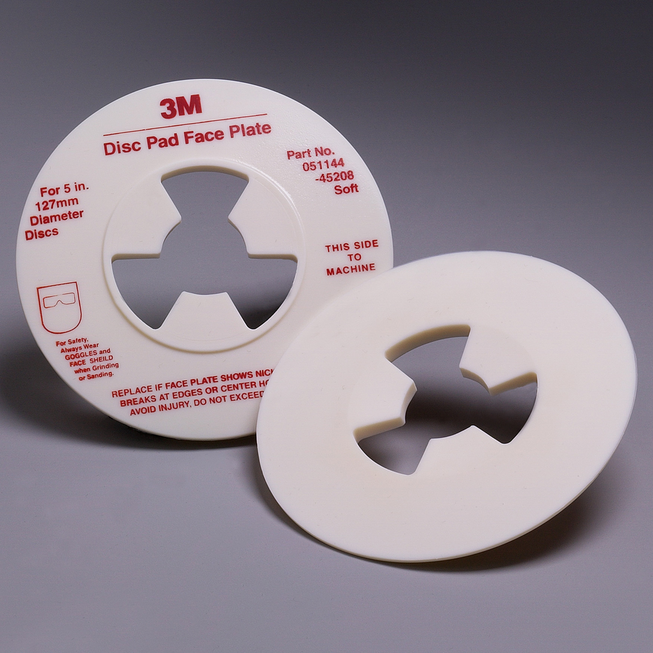 3M 7000120521 | 45208 5" Diameter x 7.2 in OAL x 6-7/8" Width Disc Pad Face Plate