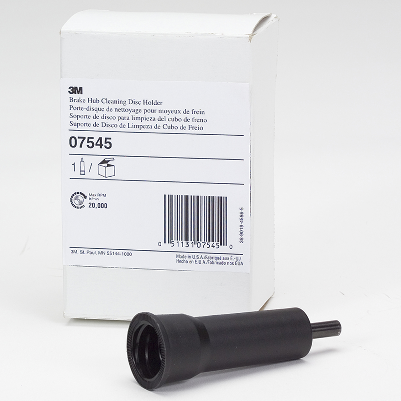 3M 7000121093 | 07545 1-1/4" Diameter x 1/4" Shank x 3.0 in OAL Disc Holder