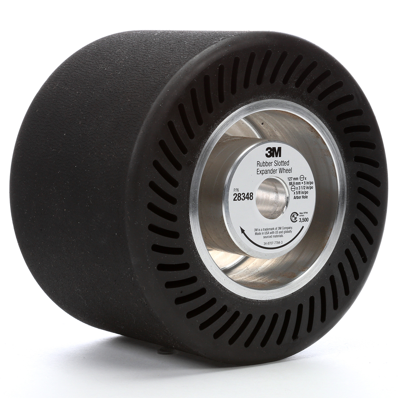 3M 7000028221 | 28348 0.62 in Hole Diameter x 5" OAD x 6.3 in OAL Expander Wheel