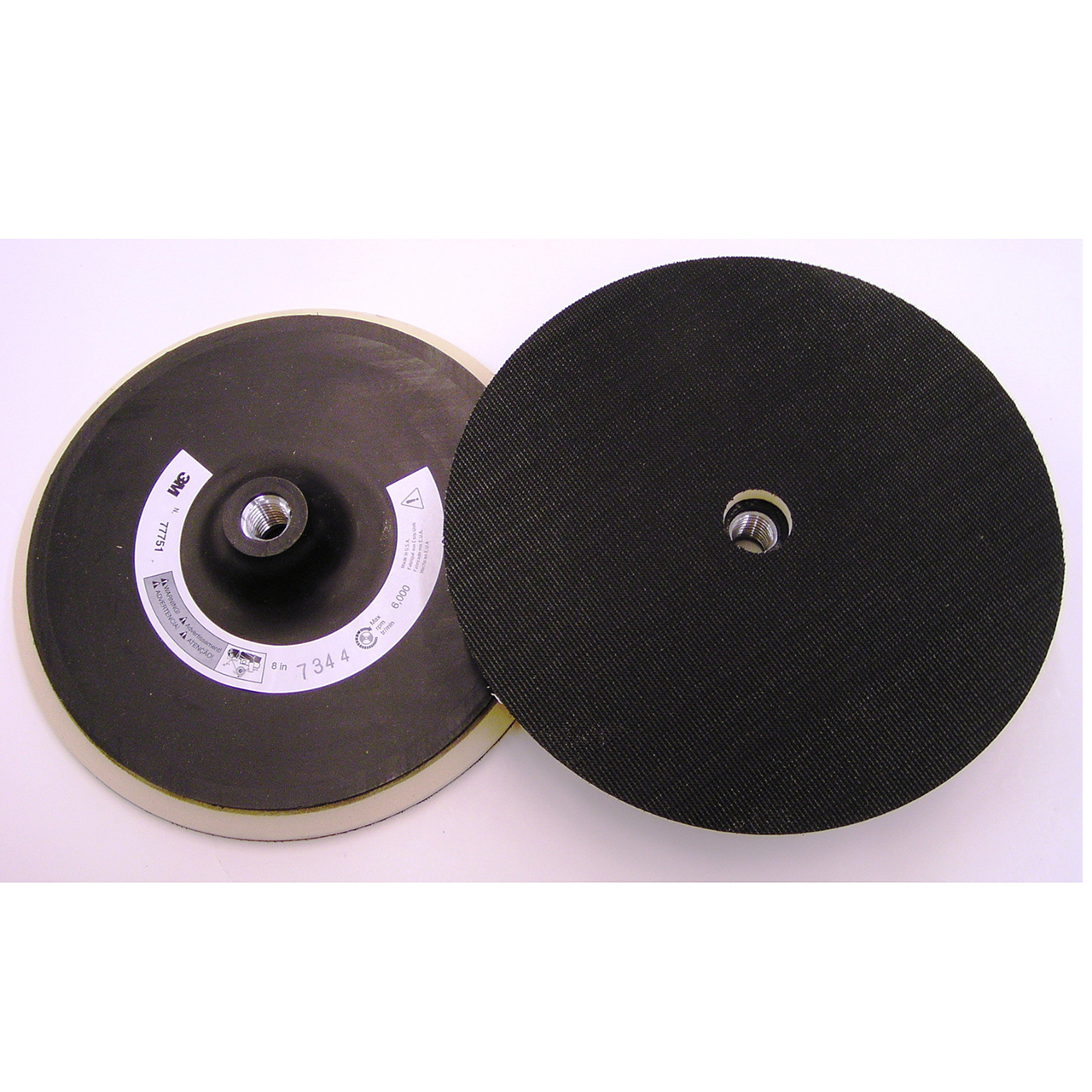 3M 7010363954 | 77751 Hookit 8" Diameter x 5/8-11" Thread x 5/16" Thickness x 6000 RPM Disc Pad Firm