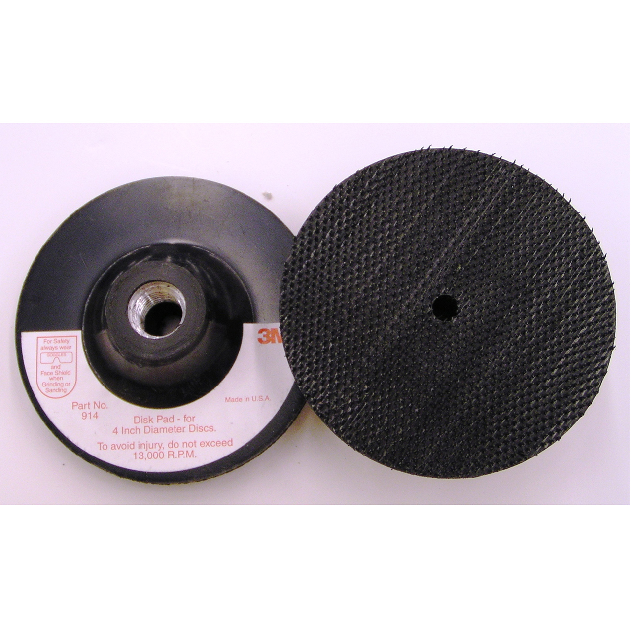 3M 7000120888 | 05674 0.375 in Hole Diameter x 4" OAD x 5/8-11 Thread x 1/8" Thickness x 8.6 in OAL x 5-11/16" Width Disc Pad Holder