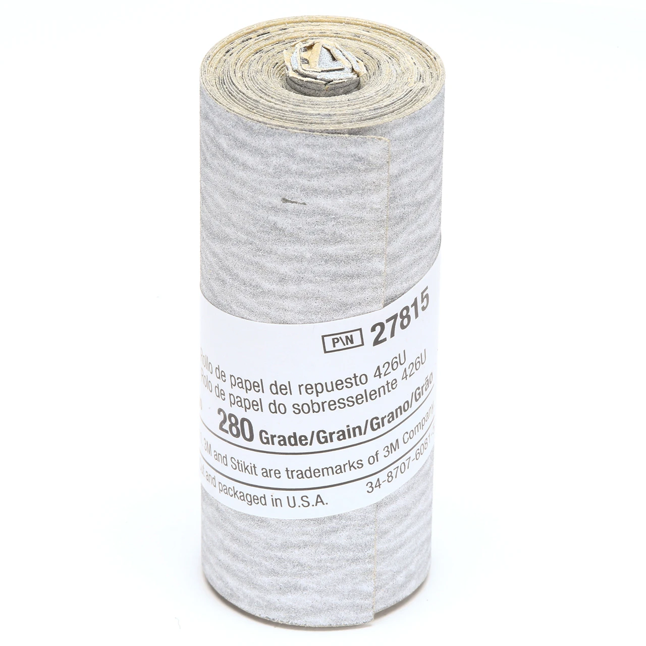 3M 7010326458 | Stikit 2-1/2" Width x 100" OAL x A Weight 280 Grit 426U Silicon Carbide Paper Refill Roll