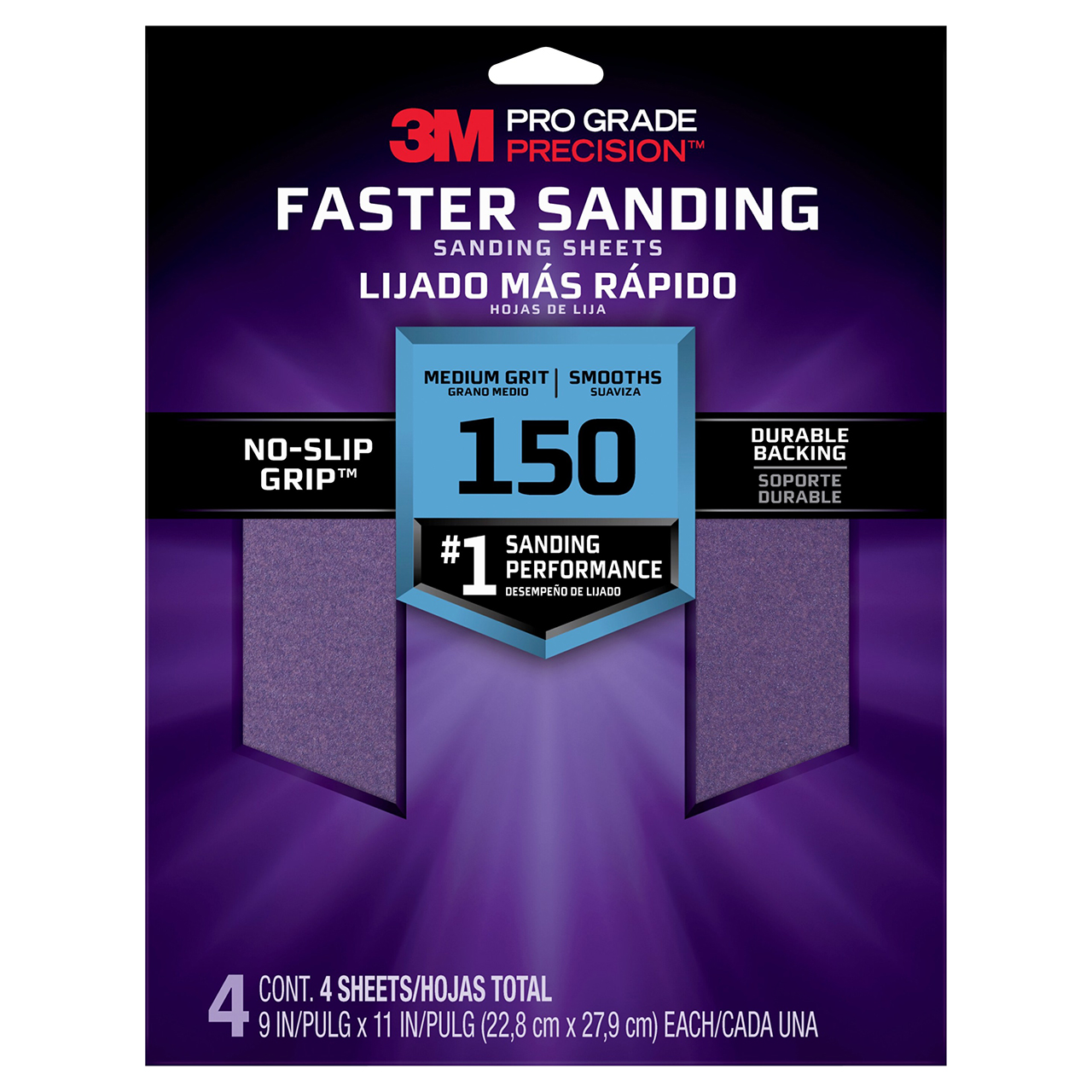 3M 7100227429 | Pro Grade Precision Medium 150 Grit Sanding Sheet