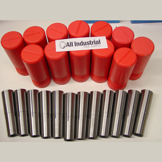 All Industrial 41350 | #4 Morse Taper Collet 13pc Set 1/8" - 1" 4MT MT4 With 3/16 1/4 3/8 1/2 5/8 3/4