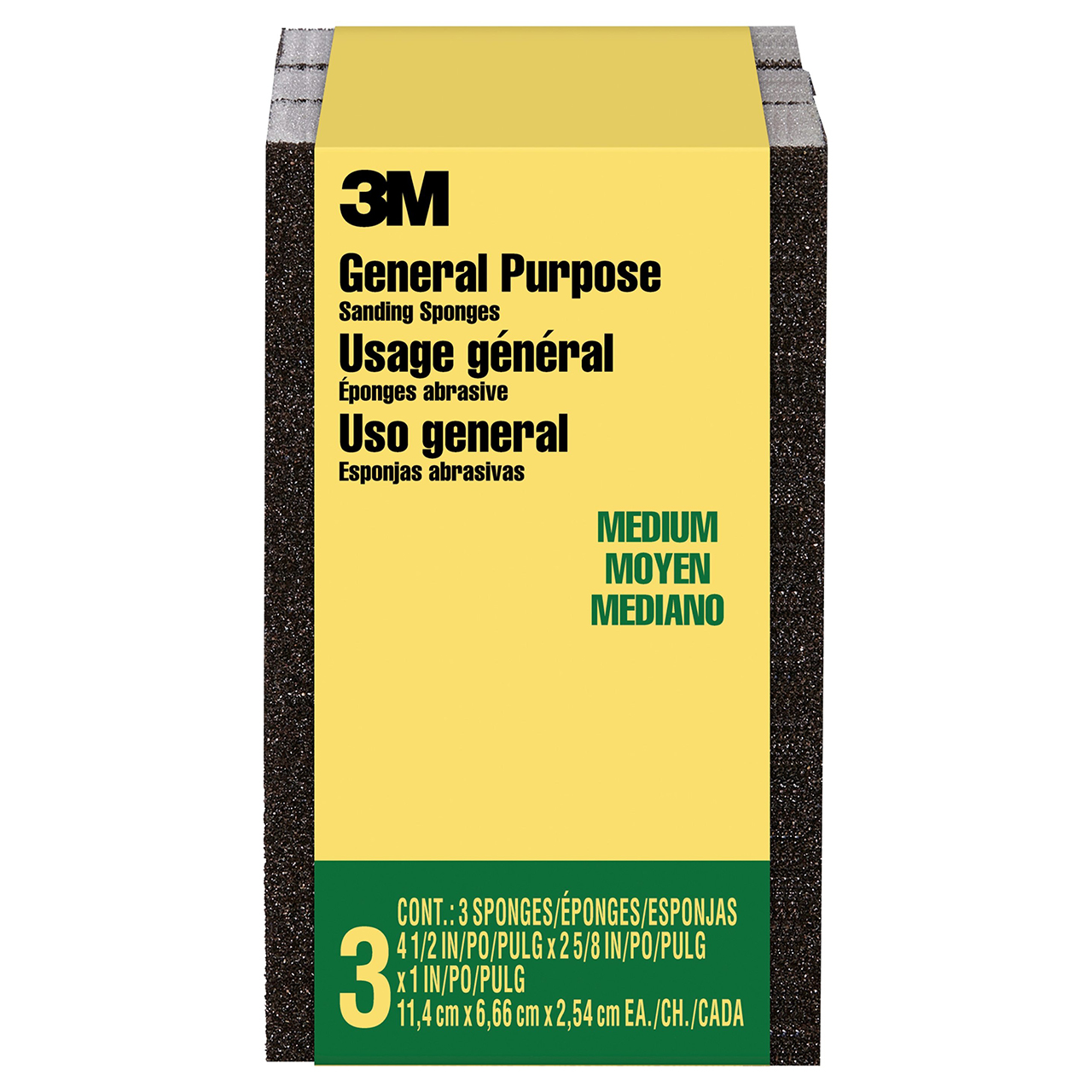 3M 7100241250 | Medium Grade Sanding Sponge