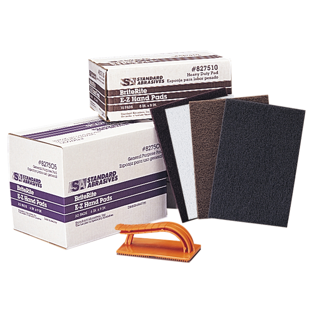3M 7010310293 | 827620 Standard Abrasives 9" Length x 6" Width Very Fine Grade Aluminum Oxide Buff and Blend Power Pad