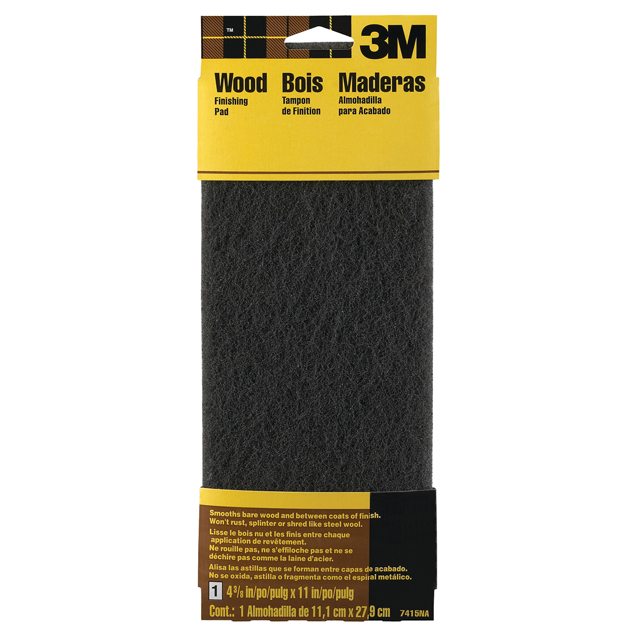 3M 7010383728 | 11" Length x 4-3/8" Width Sanding Sponge