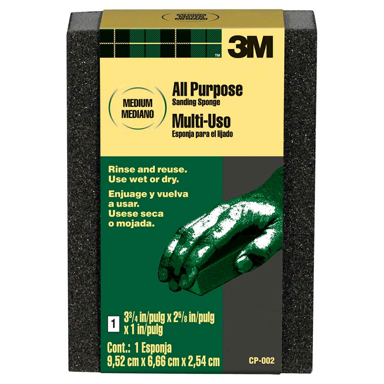 3M 7100245031 | Medium Grade Sanding Sponge