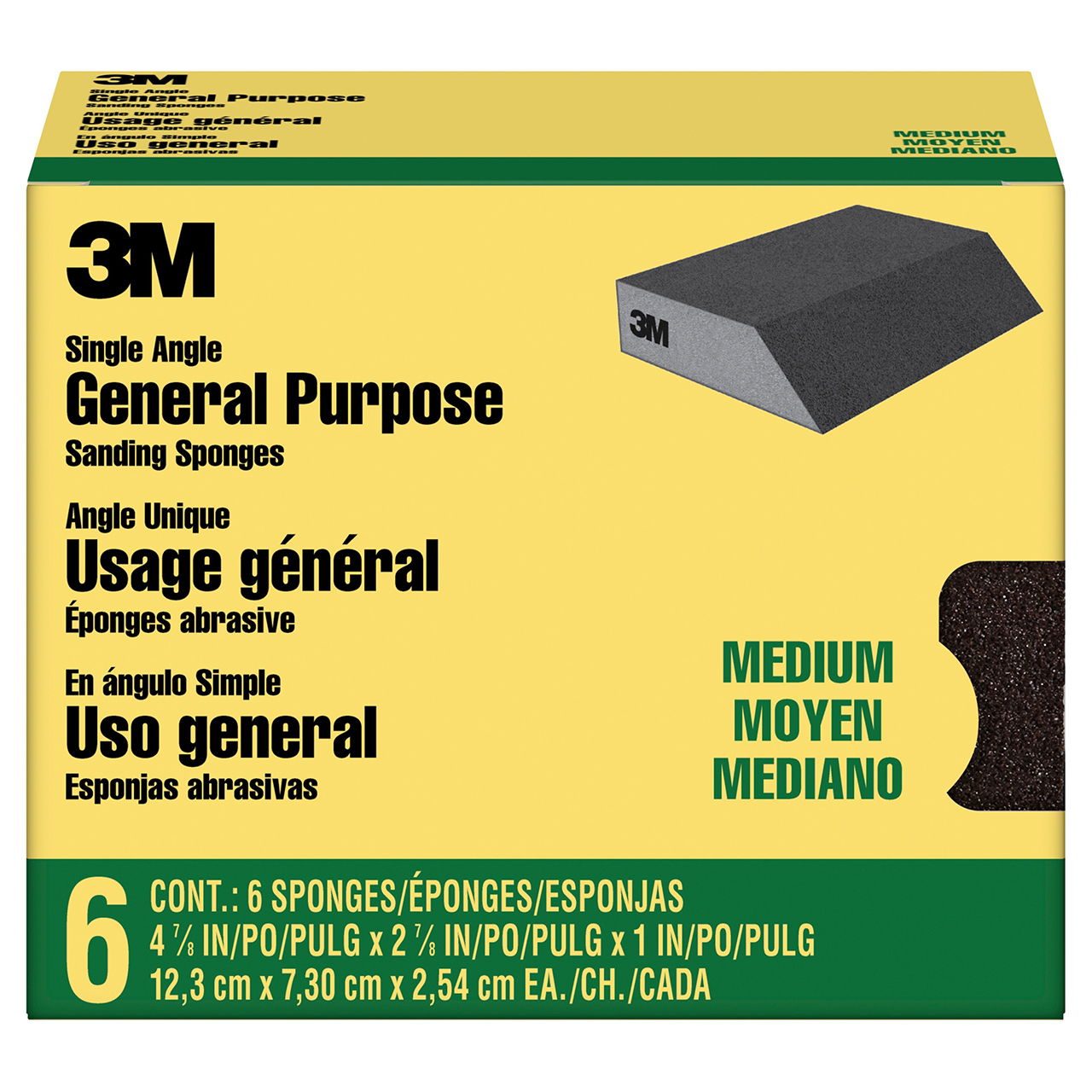 3M 7100101537 | Medium Grade Sanding Sponge