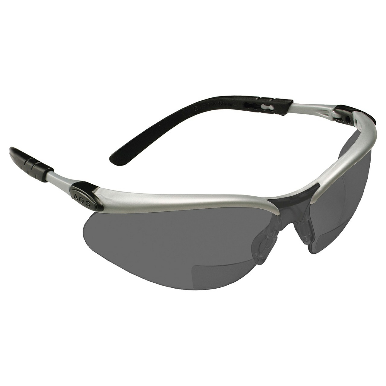 3M 7000127493 | BX 11378-00000-20 2.200" Width x 2.000" OAL Anti-fog Silver and Black Frame Safety Glass