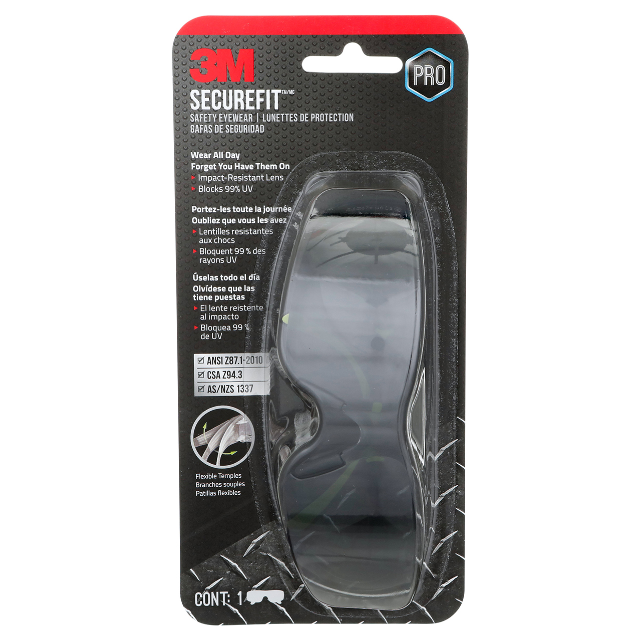3M 7100252983 | SecureFit Safety Glass