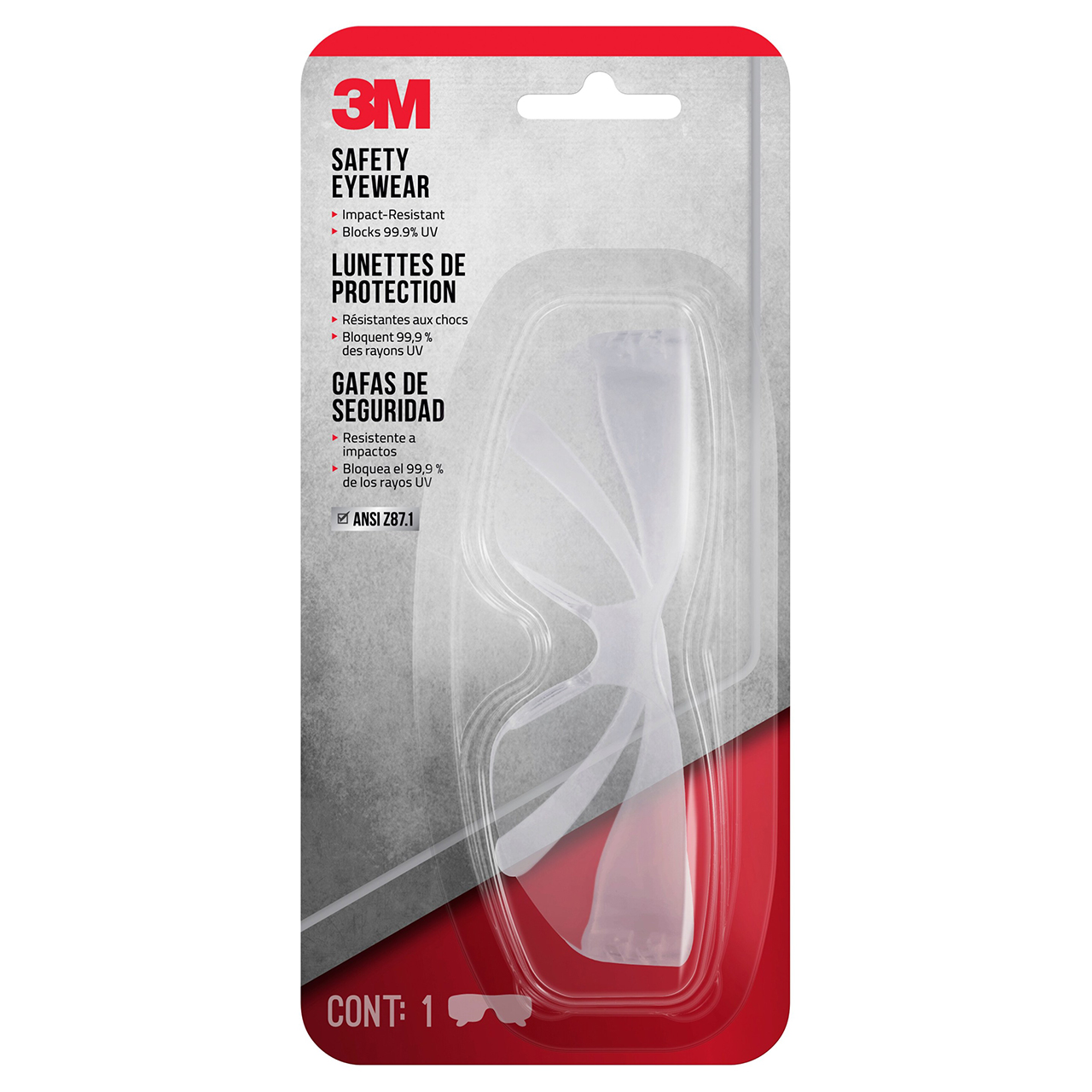3M 7100160283 | Clear Lens Safety Glass