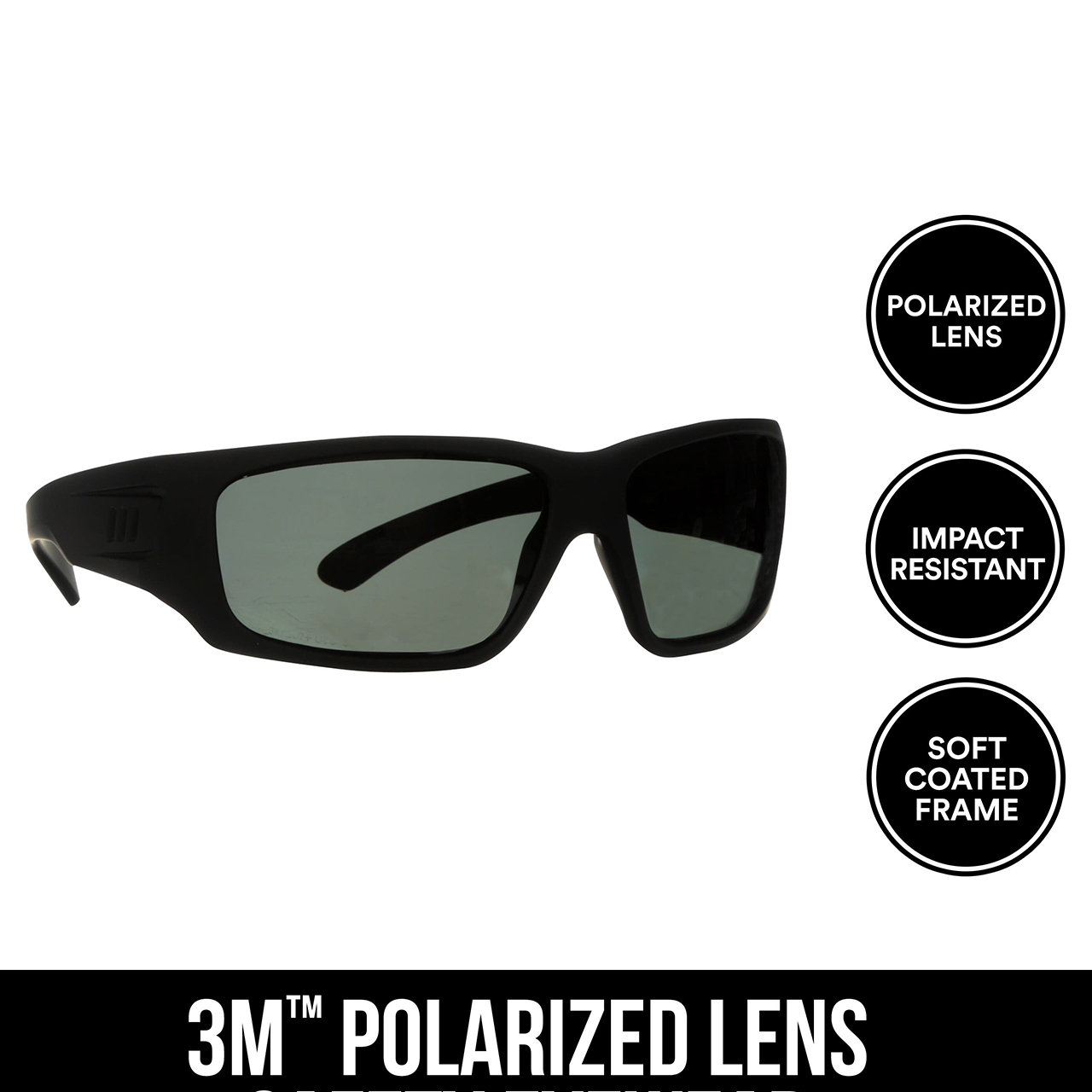 3M 7100203563 | Scratch Resistant Lens Black Frame Safety Glass