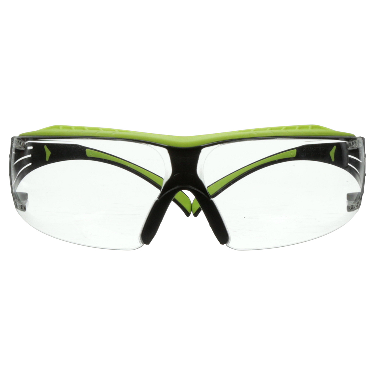3M 7100180045 | SecureFit SF401XAF-GRN Anti-scratch & Anti-fog Green & Black Frame Safety Glass
