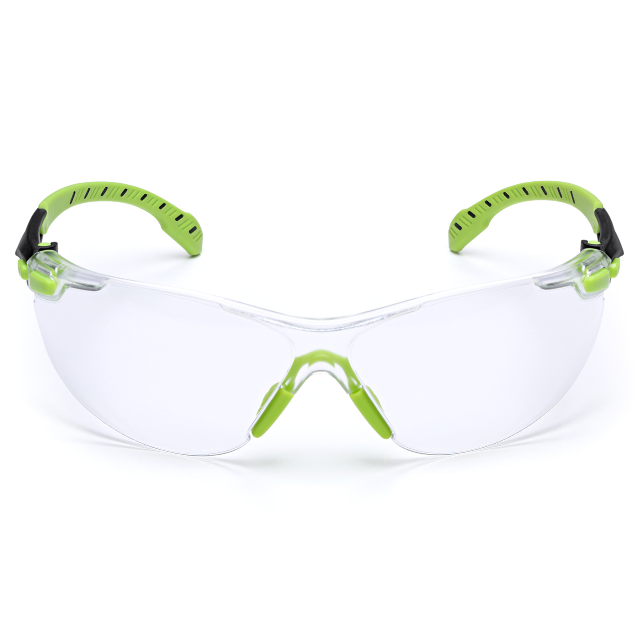 3M 7100079049 | Solus S1201SGAF Anti-scratch & Anti-fog Green & Black Frame Safety Glass