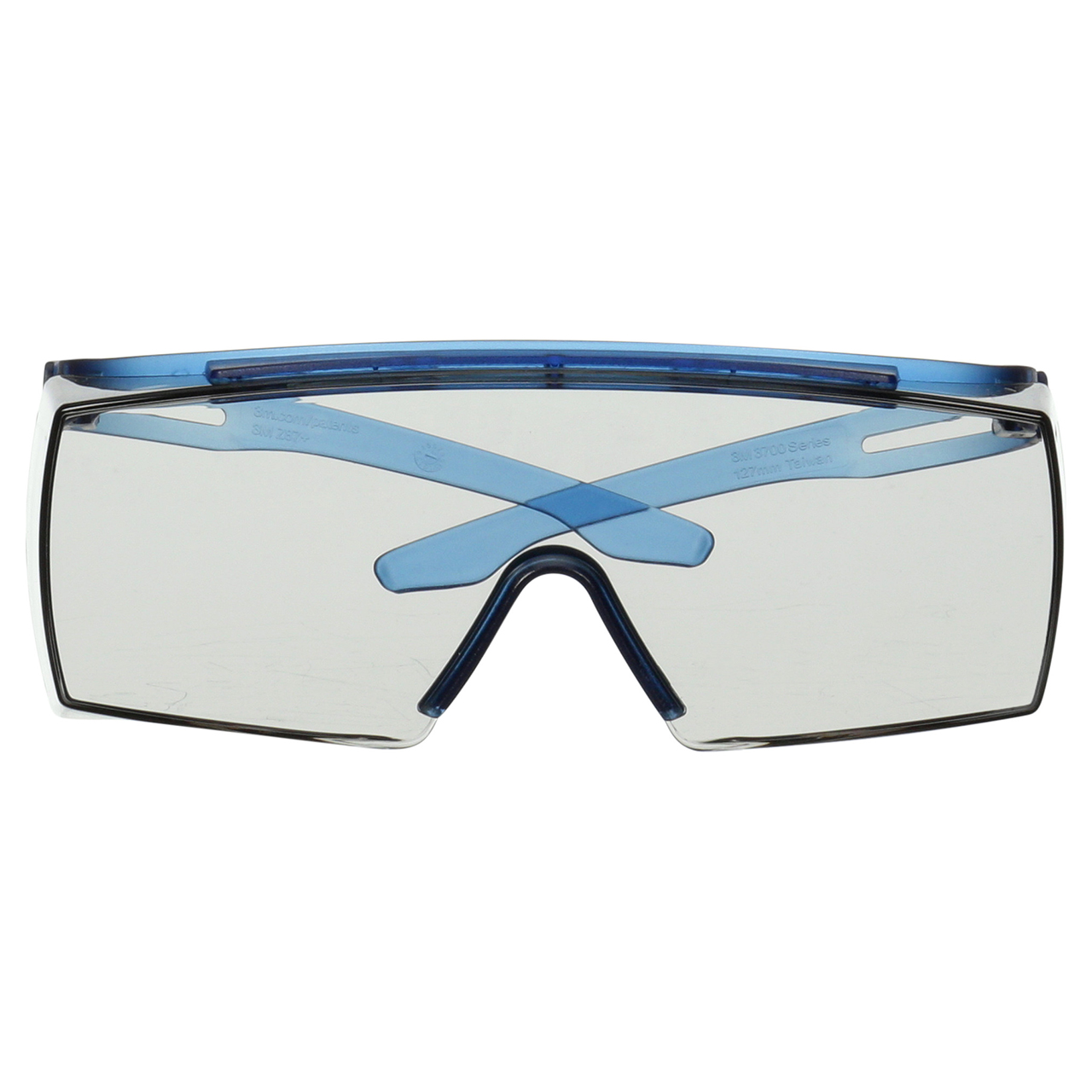 3M 7100203195 | SecureFit SF3707AS-BLU Anti-scratch Blue Frame Safety Glass