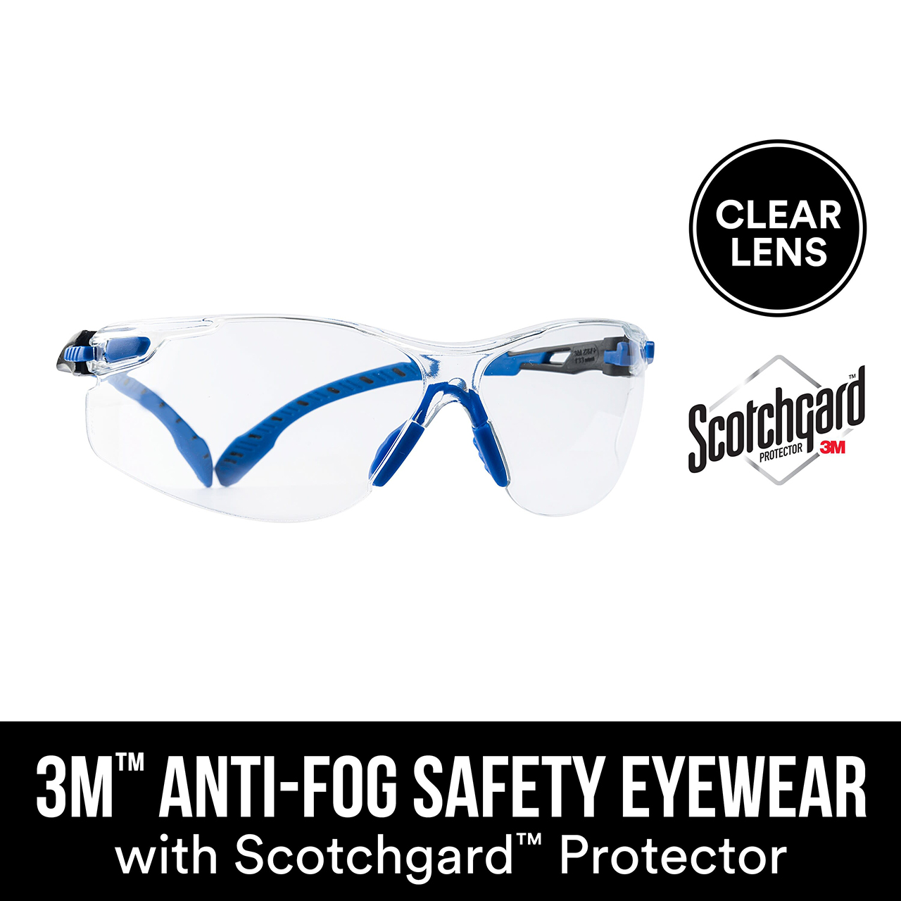 3M 7100200381 | Anti-Fog Goggle with Scotchgard Safety Glass