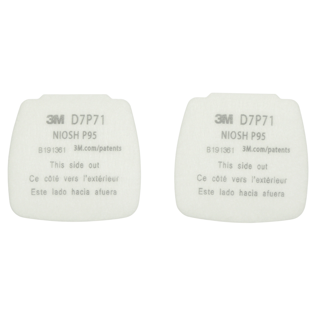 3M 7100213434 | Secure Click D7P71 85.00mm Width x 81.00mm OAL Filter