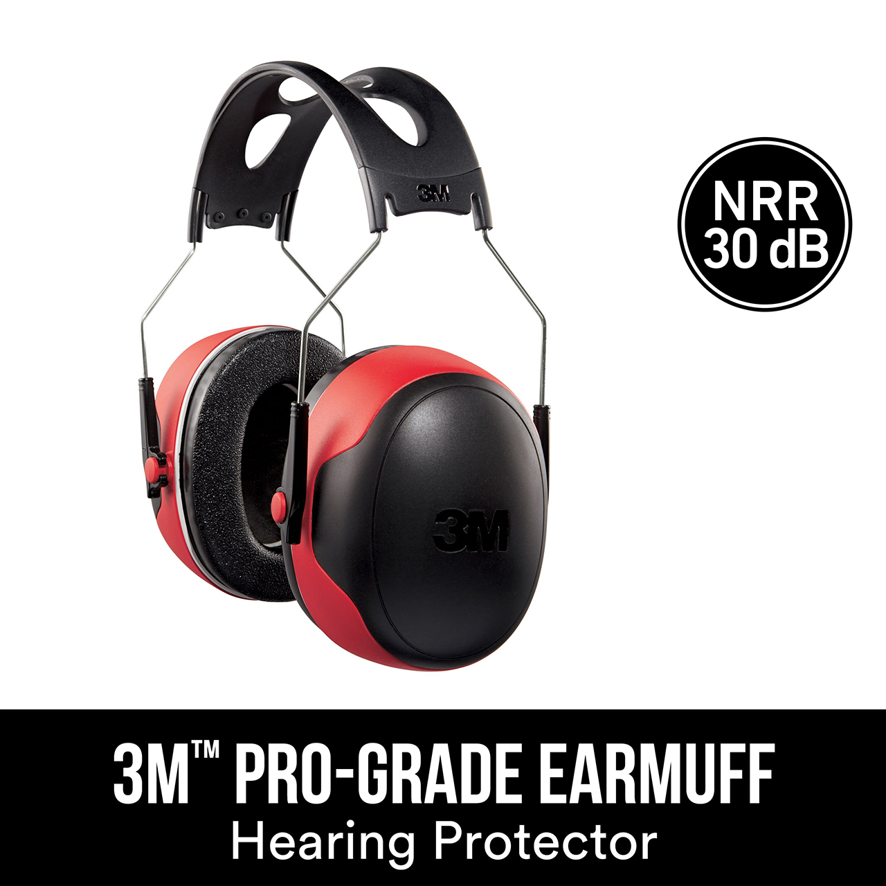 3M 7100107419 | 5.400" Width x 3.900" OAL Over the Head Style Earmuff