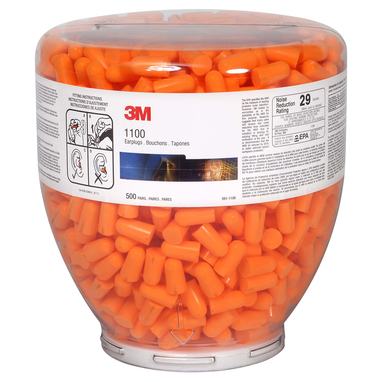 3M 7000128165 | One Touch 19102 Bullet Shape Foam Regular EarPlug