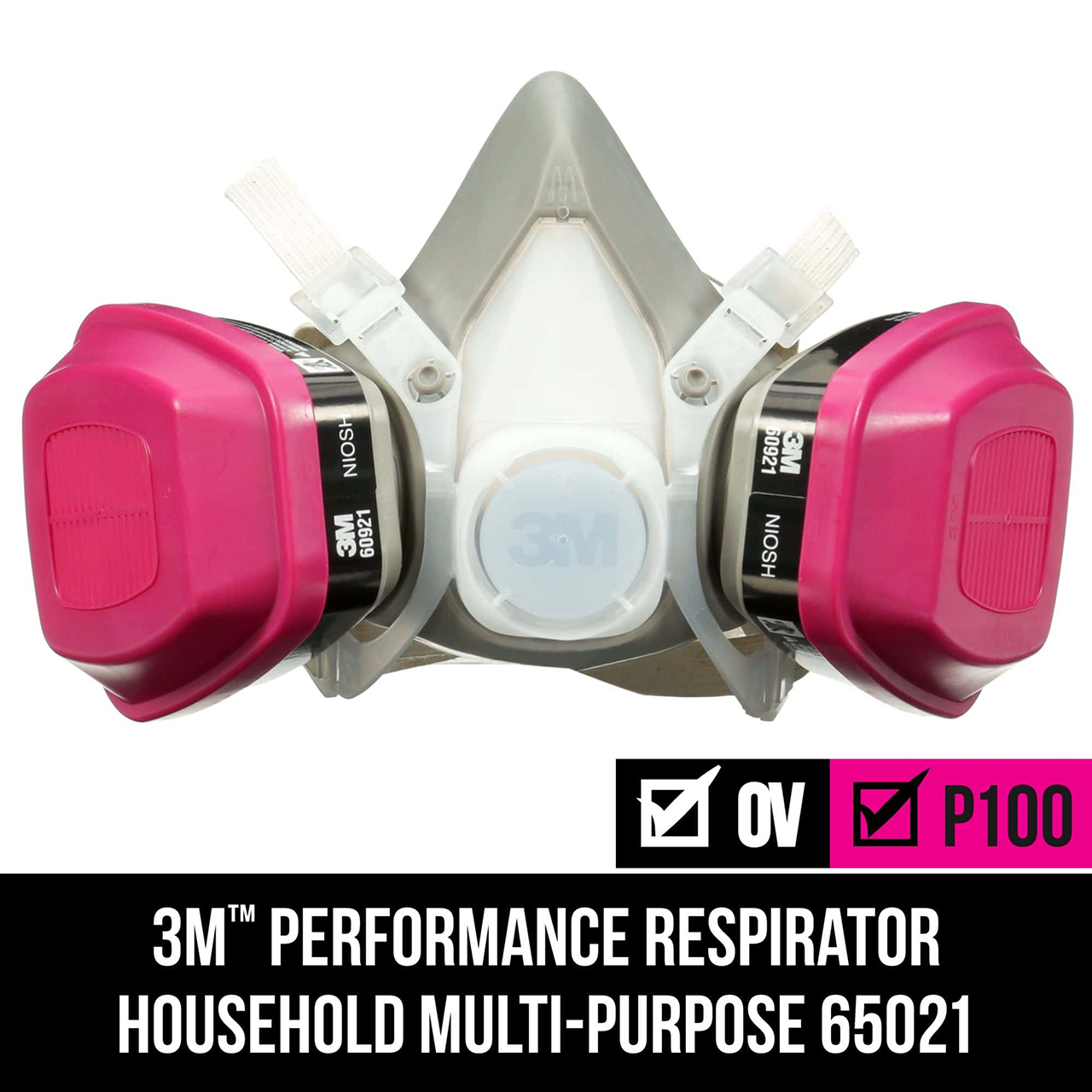 3M 7100155156 | 9.300" Width x 5.100" OAL Medium Respirator