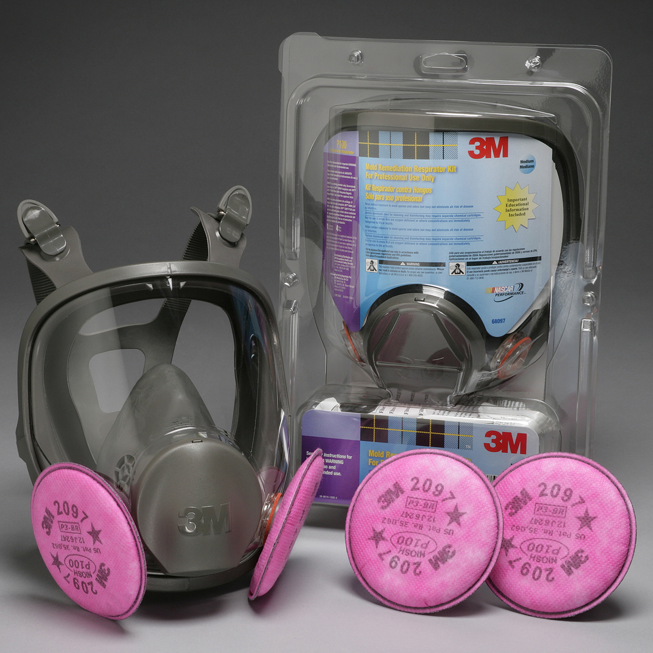 3M 7000144916 | 68097 Medium Facepiece Respirator