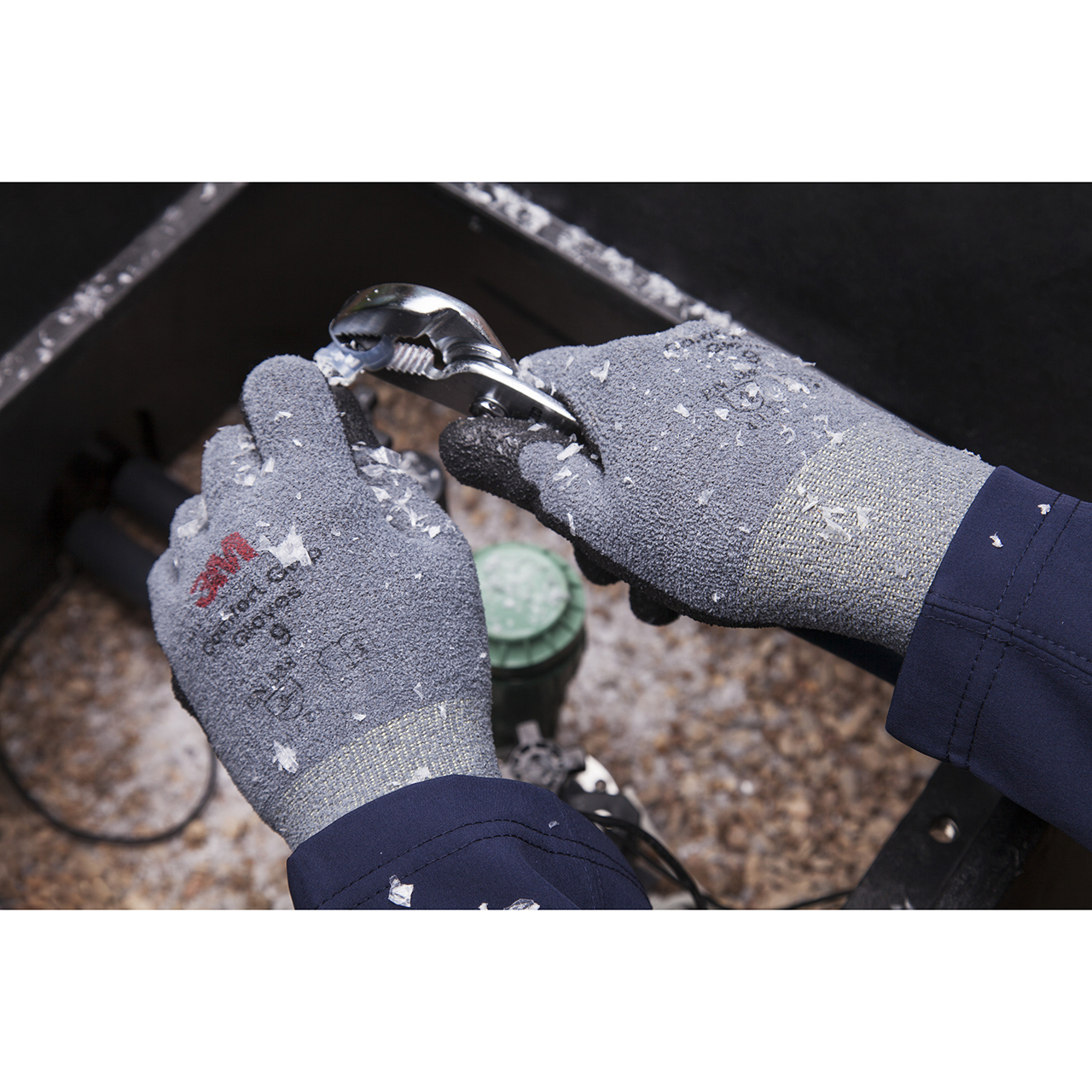 3M 7010352931 | CGXL-W Nitrile Foam Gray Protective Glove