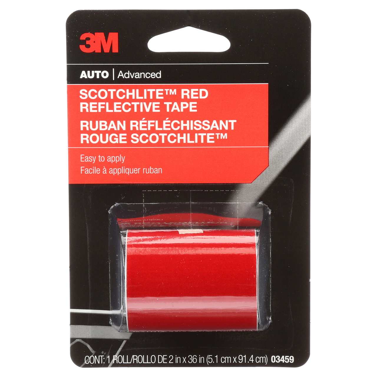 3M 7000120016 | Scotchlite 03459 2.000" Width x 36.000" OAL Red Reflective Tape