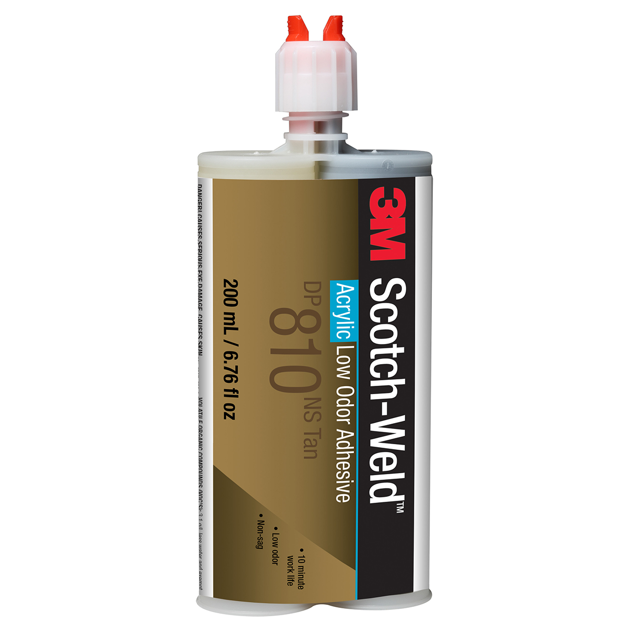 3M 7100069365 | Scotch-Weld 810NS 6.76 fl oz Tan Low Odor Acrylic Adhesive