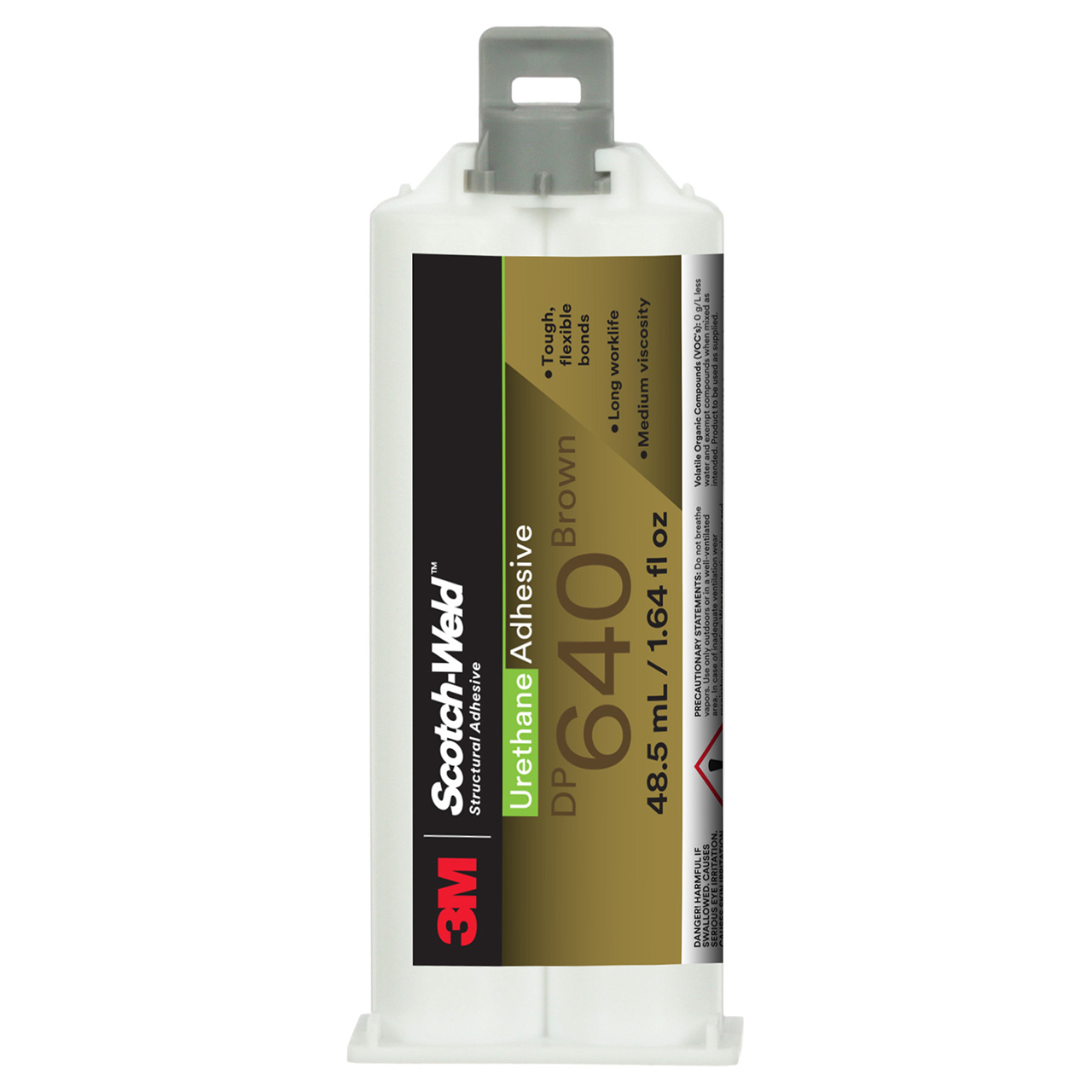 3M 7100148761 | Scotch-Weld 640 1.64 fl oz Brown Urethane Adhesive