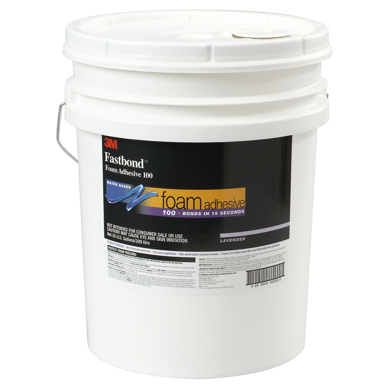 3M 7000121392 | Fastbond 100NF 5 Gallon Capacity Lavender Foam Adhesive