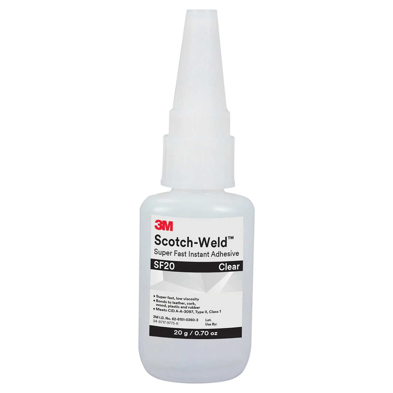 3M 7100049744 | Scotch-Weld SF20 0.7 oz Transparent Instant Adhesive