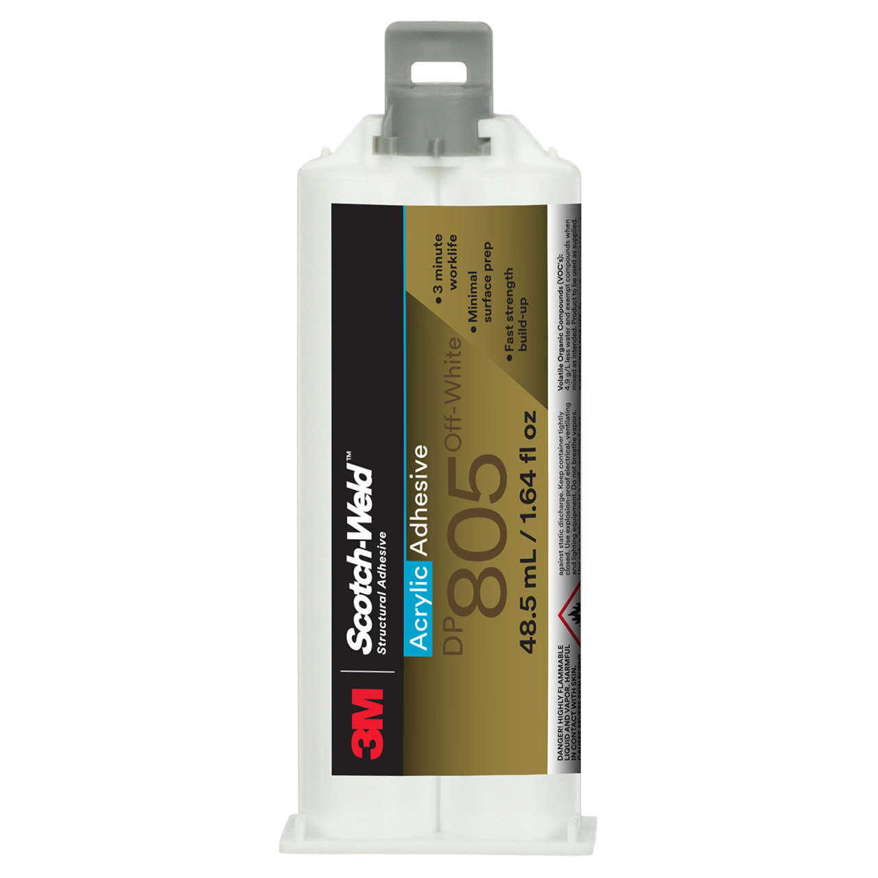 3M 7010410436 | Scotch-Weld 805 1.64 fl oz Off-white Acrylic Adhesive