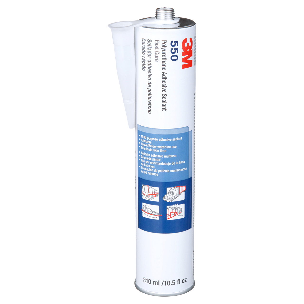 3M 7000000932 | 62791 10.5 fl oz White Adhesive Sealant