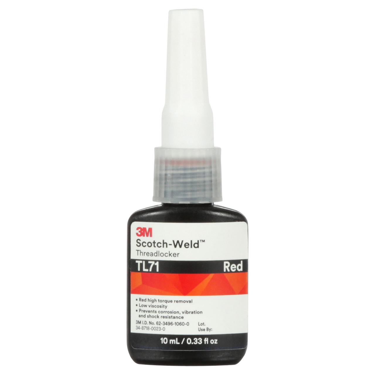 3M 7100039197 | Scotch-Weld TL71 10 ml Red Threadlocker