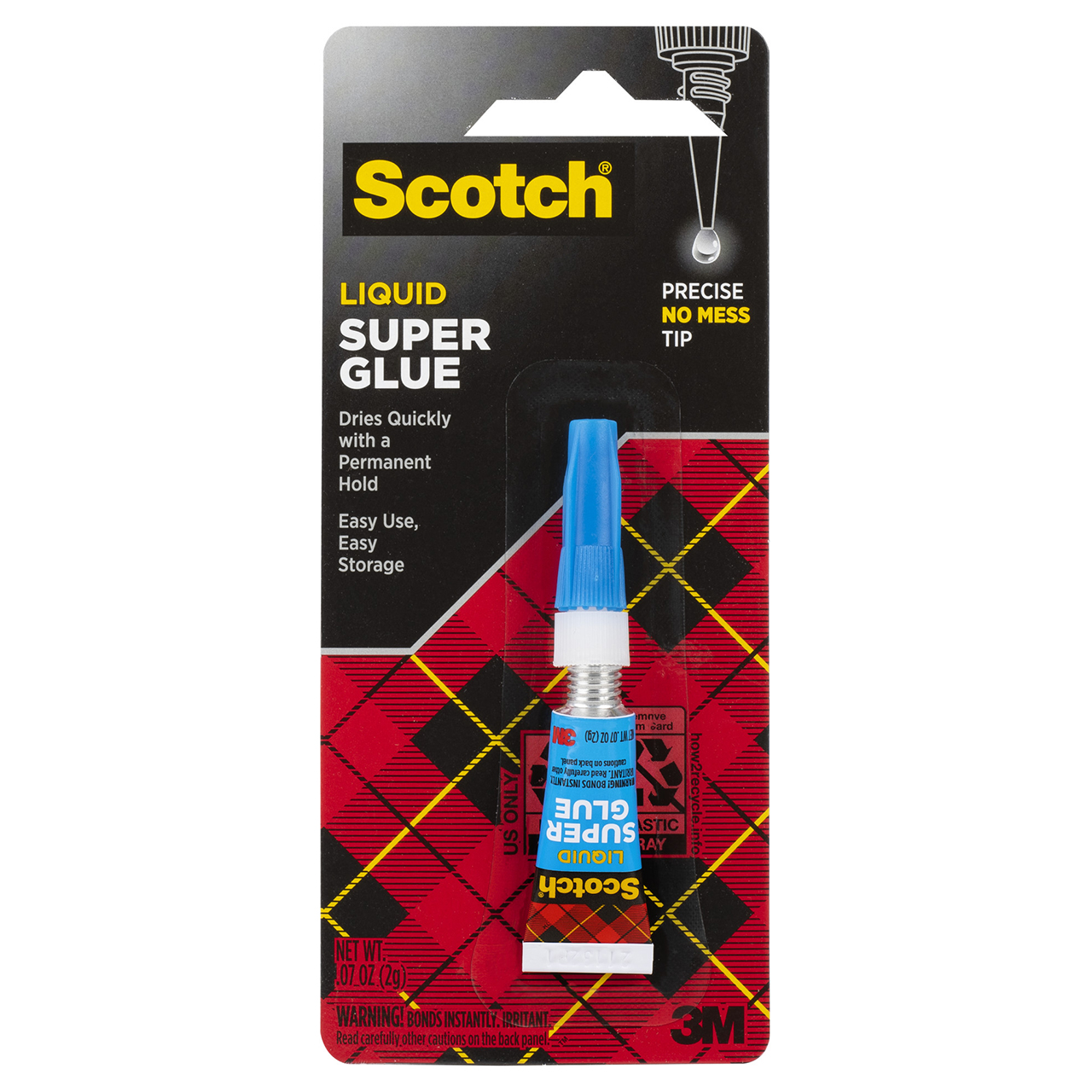 3M 7000047660 | Scotch Transparent Super Glue