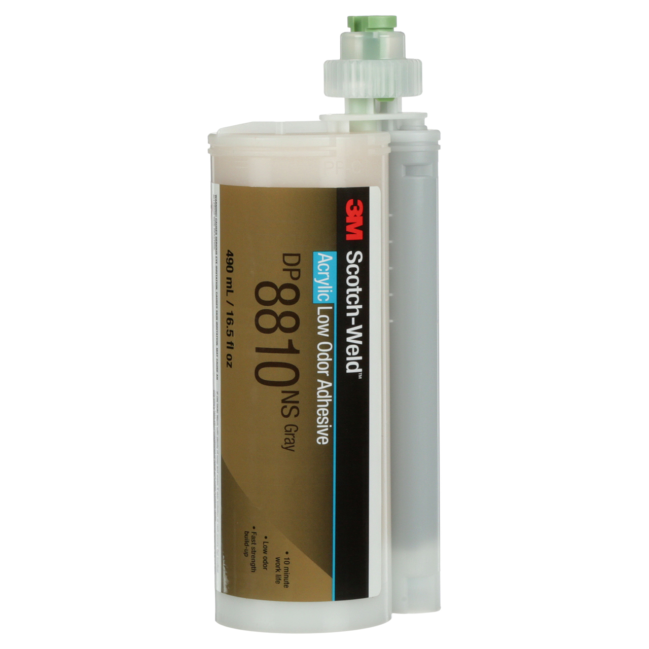 3M 7010329557 | Scotch-Weld DP8810NS 490 ml Gray Low Odor Acrylic Adhesive