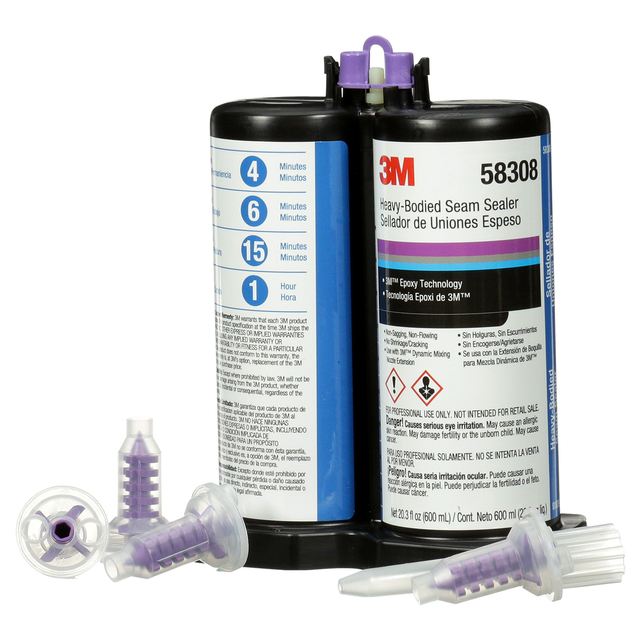 3M 7000045515 | 58308 20.29 fl oz Black Seam Sealer