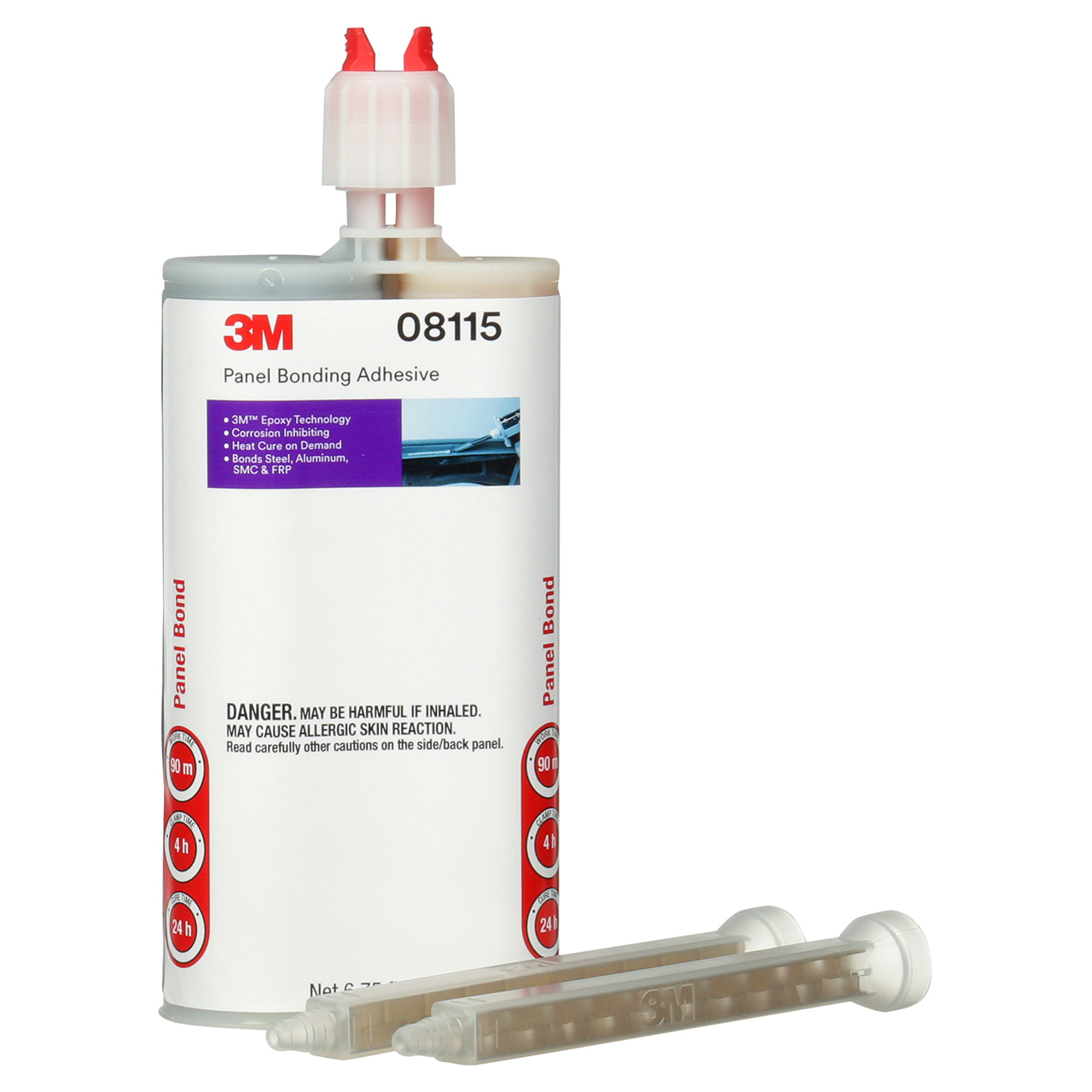 3M 7000000610 | 08115 6.76 fl oz Black Panel Bonding Adhesive