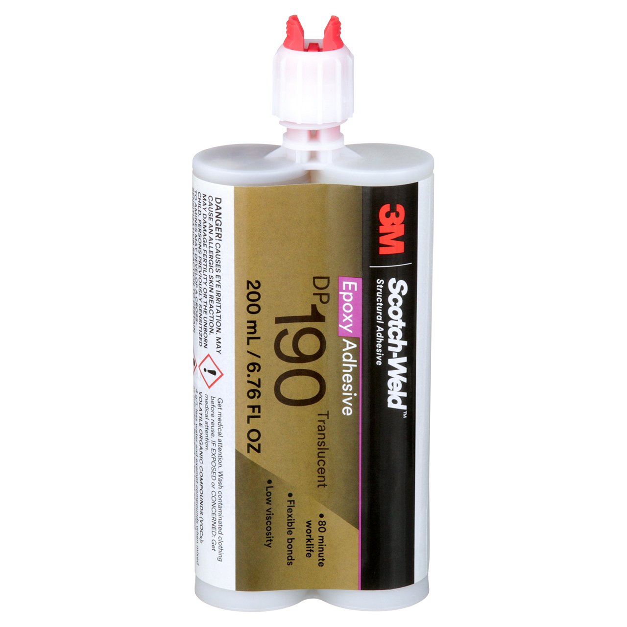 3M 7000121260 | Scotch-Weld 190 6.76 fl oz Translucent Epoxy Adhesive